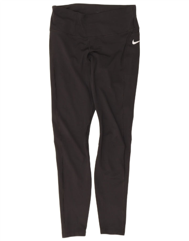 Γυναικεία κολάν Nike Dri Fit UK 12 μεσαίου μαύρου πολυεστέρα