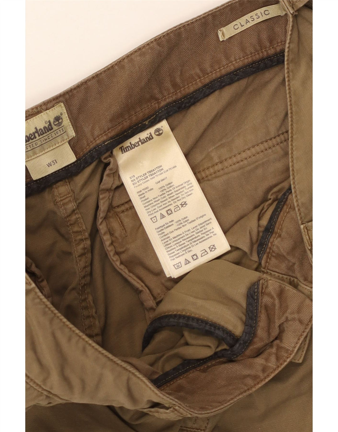 TIMBERLAND Ανδρικό Σορτς Cargo Classic Fit W31 Μεσαίο βαμβακερό χακί