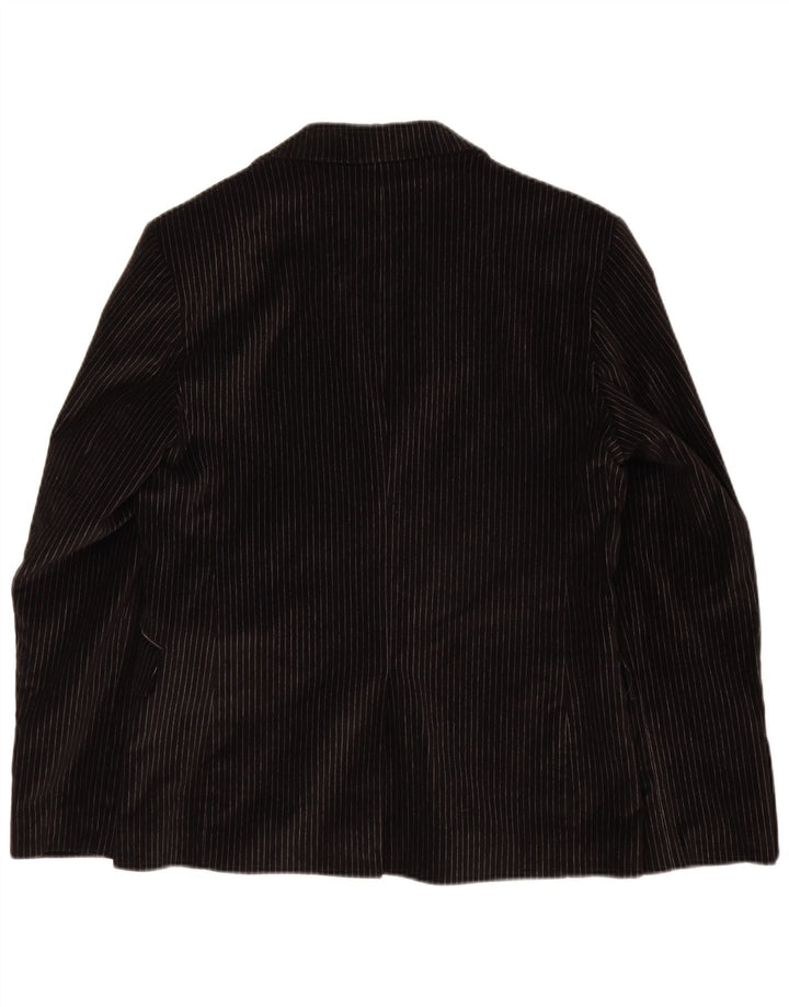 Vincent Ανδρική φόρμα 2 κουμπιών IT 48 Medium W30 L32 Μαύρη ρίγα