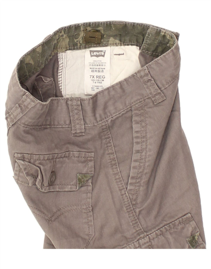LEVI'S Boys Cargo Shorts 7-8 Years W22 Grey Cotton | Vintage Levi's | Thrift | Second-Hand Levi's | Used Clothing | Messina Hembry 