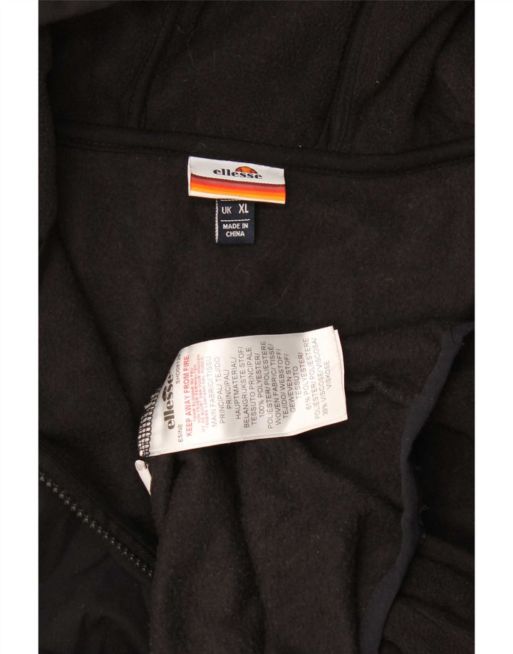 Ellesse Ανδρικό γραφικό κουκούλα Jumper XL Μαύρο πολυεστέρα