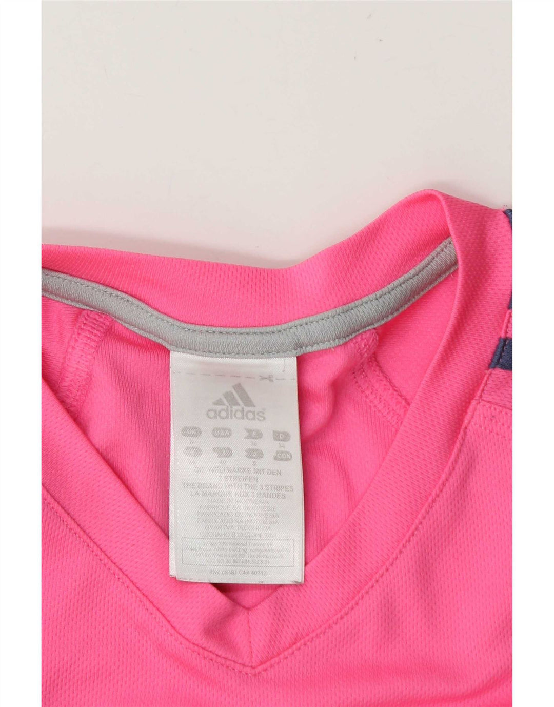 Adidas Γυναικείο T-Shirt Top UK 8 Small Pink Polyester