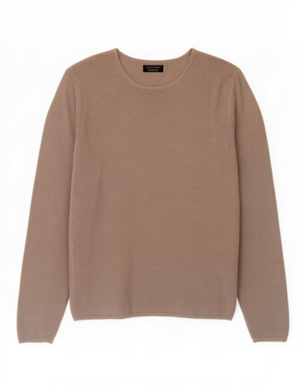 Ανδρικό πουλόβερ Zara Boat Neck Jumper Large Grey