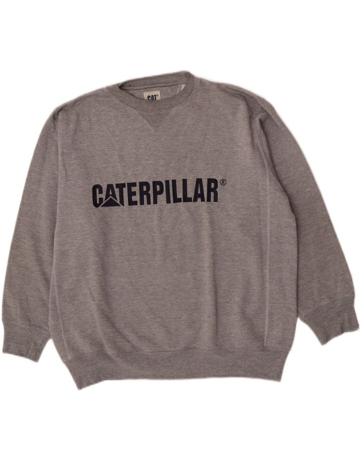 Ανδρικό φούτερ CAT Graphic Loose Fit Jumper Μεσαίο γκρι βαμβακερό