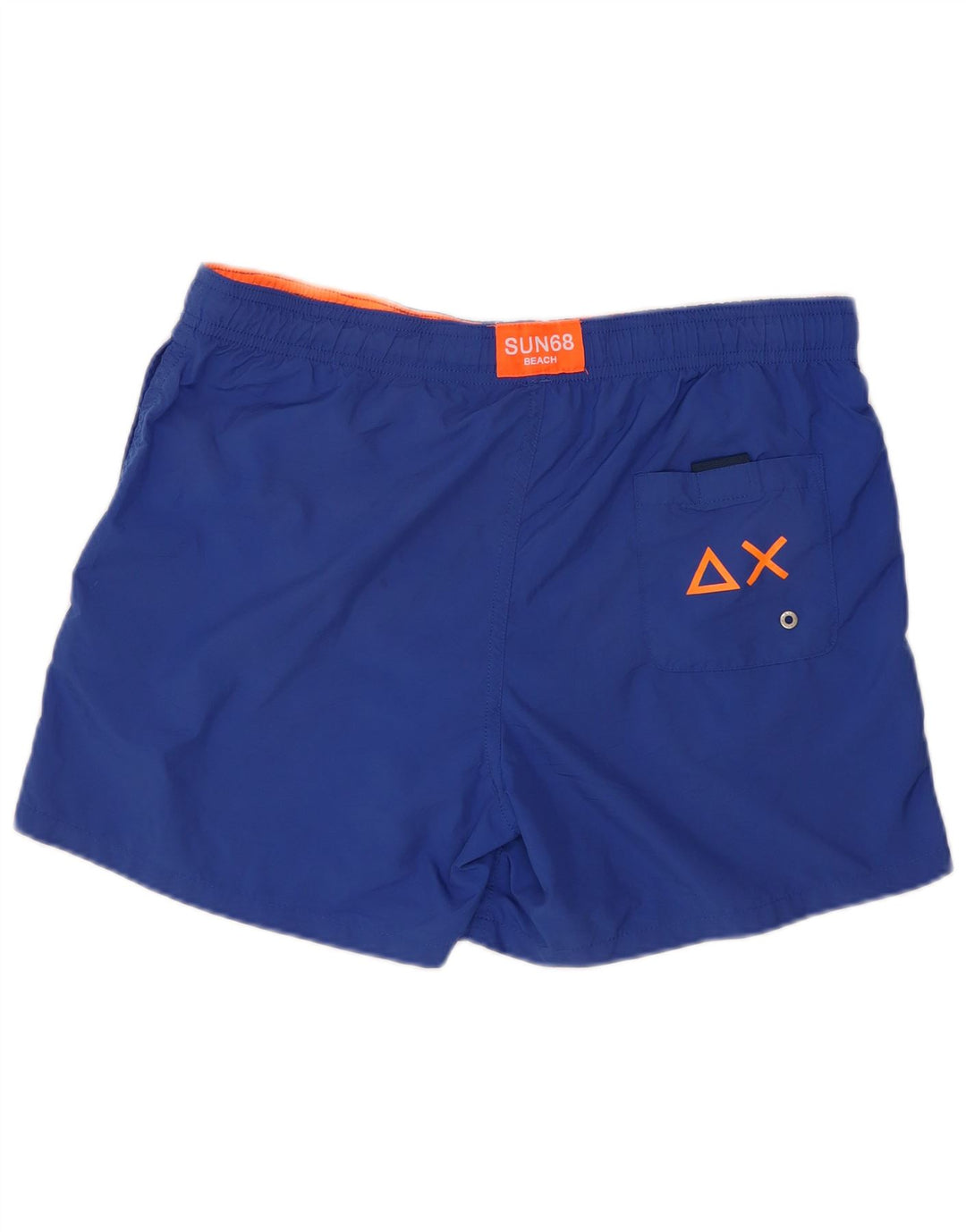 Sun68 Boys Graphic Swimming Short 13-14 Years Blue Polyester