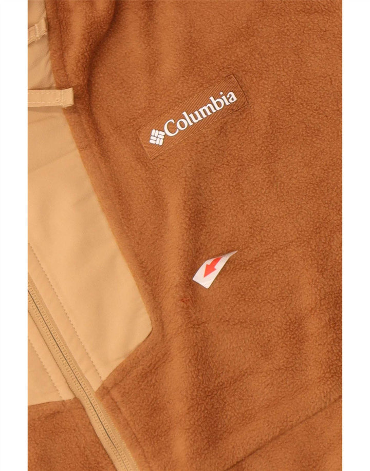 Columbia Ανδρικό φερμουάρ με λαιμόκοψη από φλις, μεσαίο καφέ πολυεστέρας