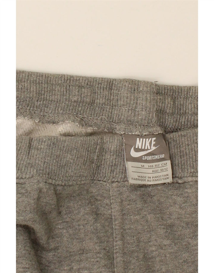 NIKE Boys Tracksuit Trousers 10-11 Years Medium Grey Cotton Vintage Nike and Second-Hand Nike from Messina Hembry 