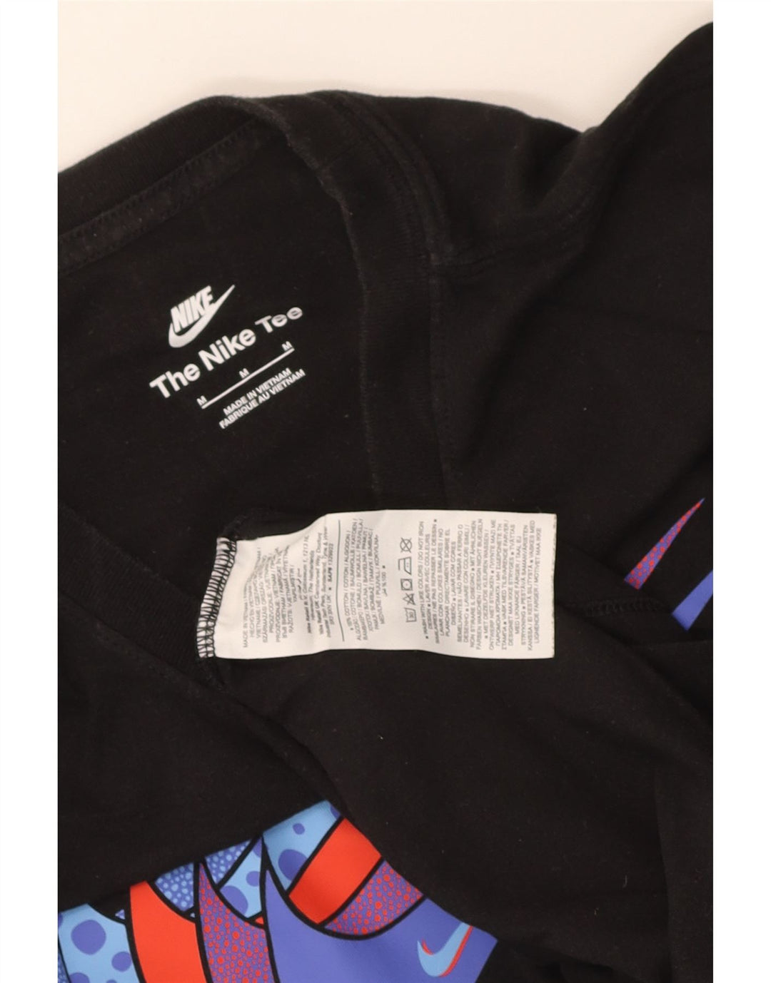 Ανδρικό γραφικό μπλουζάκι Nike, μεσαίο μαύρο βαμβακερό