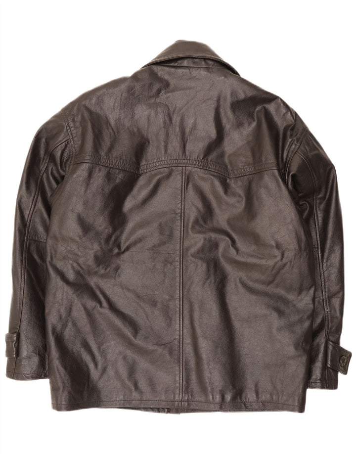 Vintage Ανδρικό Δερμάτινο Μπουφάν EU 52 XL Καφέ Δερμάτινο