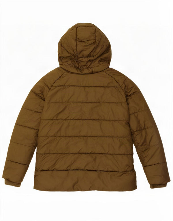 Barbour Womens Hooded Oversized Padded Jacket UK 8 Small Green Polyester
