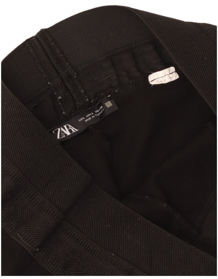Zara Γυναικεία Κολάν Crop UK 14 Large Black
