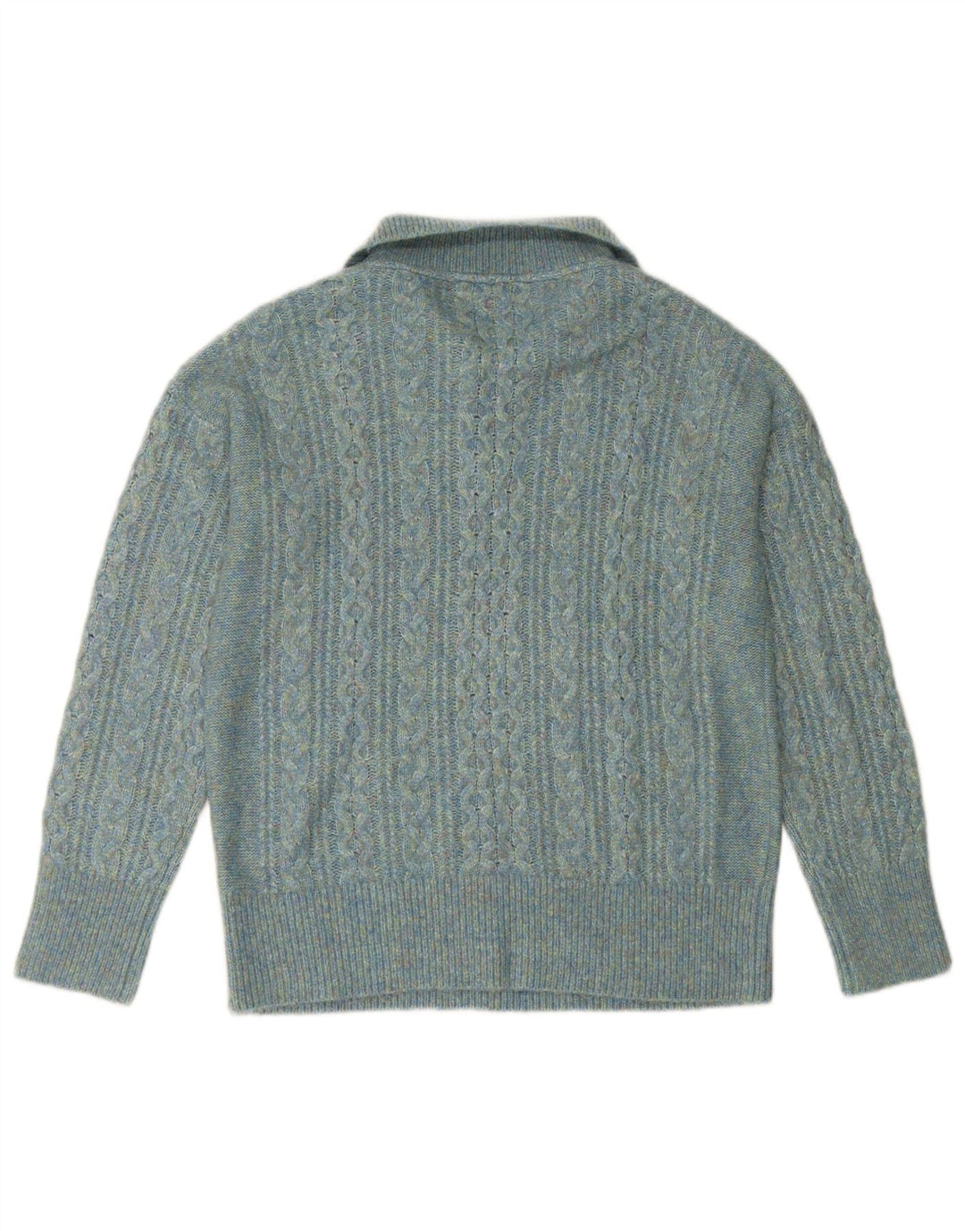 FAT FACE Γυναικείο πουλόβερ με φερμουάρ UK 14 μεγάλο τιρκουάζ νάιλον