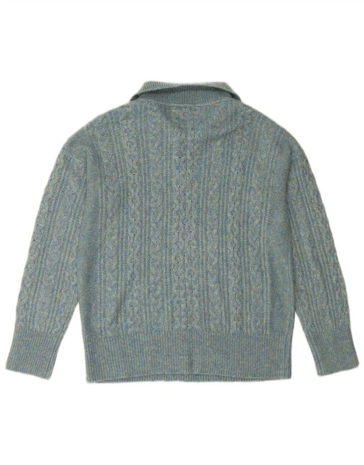 FAT FACE Γυναικείο πουλόβερ με φερμουάρ UK 14 μεγάλο τιρκουάζ νάιλον