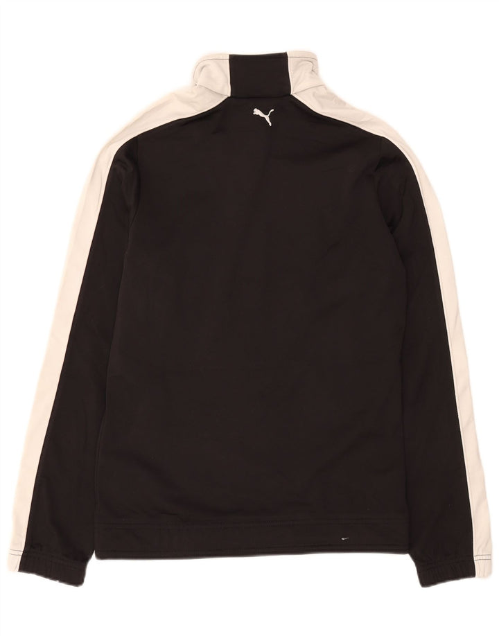 PUMA Womens Tracksuit Top Jacket UK 12 Medium  Black Polyester