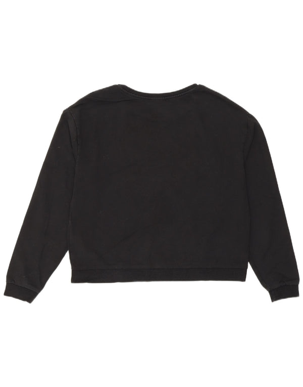 Γυναικείο γραφικό φούτερ Guess Jumper UK 8 Small μαύρο βαμβακερό