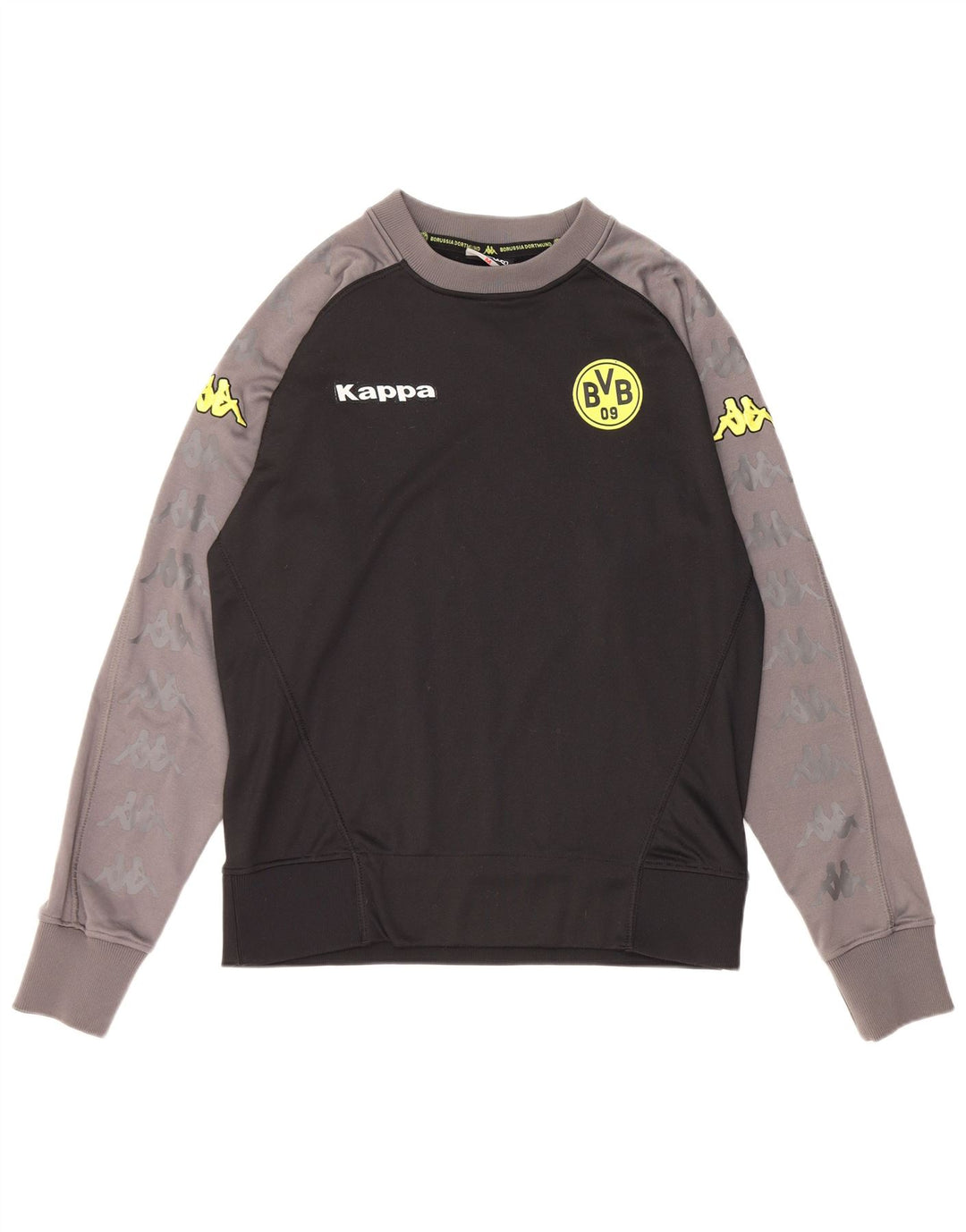 Γραφικό φούτερ Kappa Mens BVB Dortmund Jumper Medium Black Colourblock