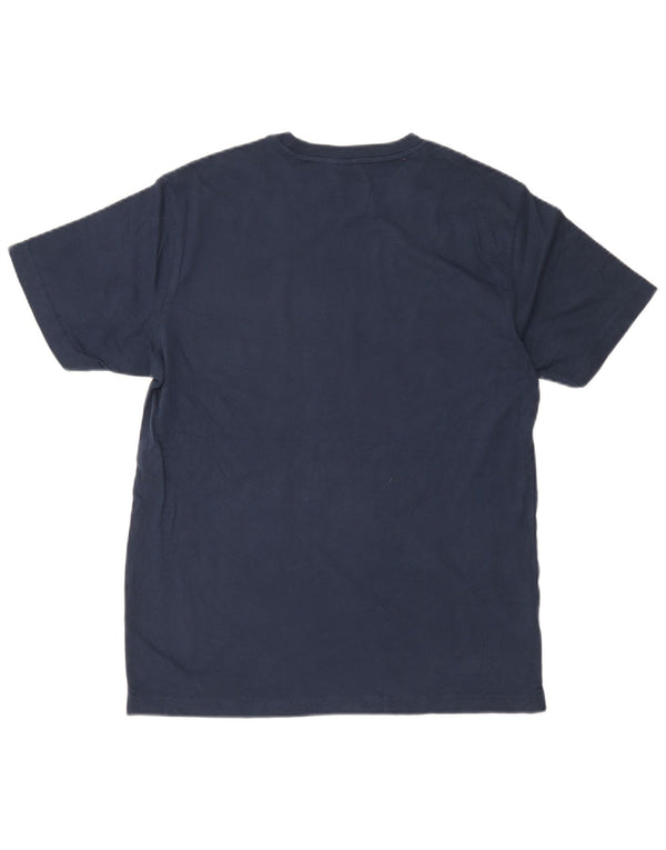 Eddie Bauer Mens Graphic T-Shirt Top Medium Navy Blue Cotton