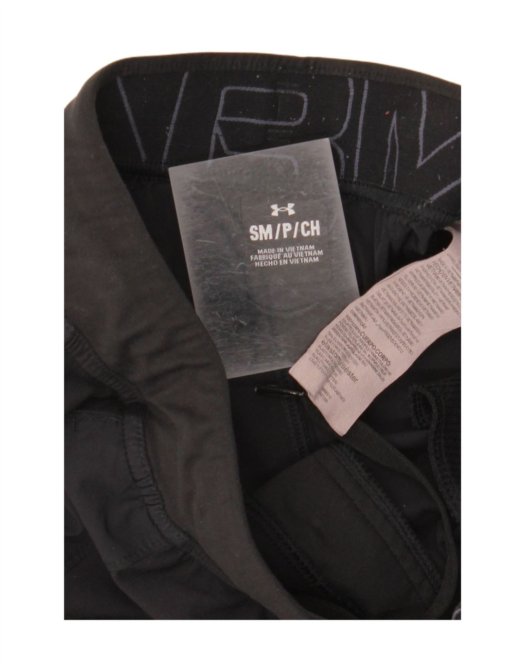 UNDER ARMOUR Mens Tracksuit Trousers Joggers Small  Black Elastane