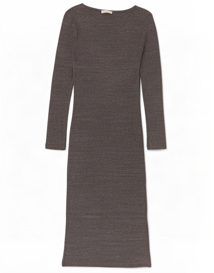 Γυναικείο μακρυμάνικο Bodycon φόρεμα Whistles UK 10 Small Grey Polyester