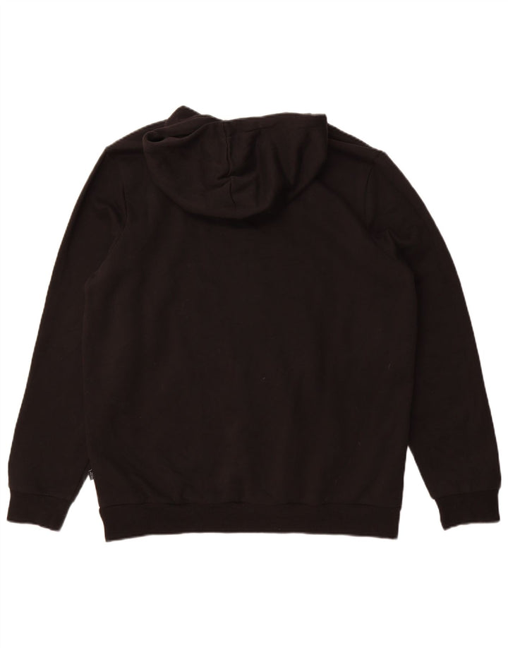 Puma Ανδρικό φούτερ με κουκούλα, μεγάλο μαύρο βαμβακερό