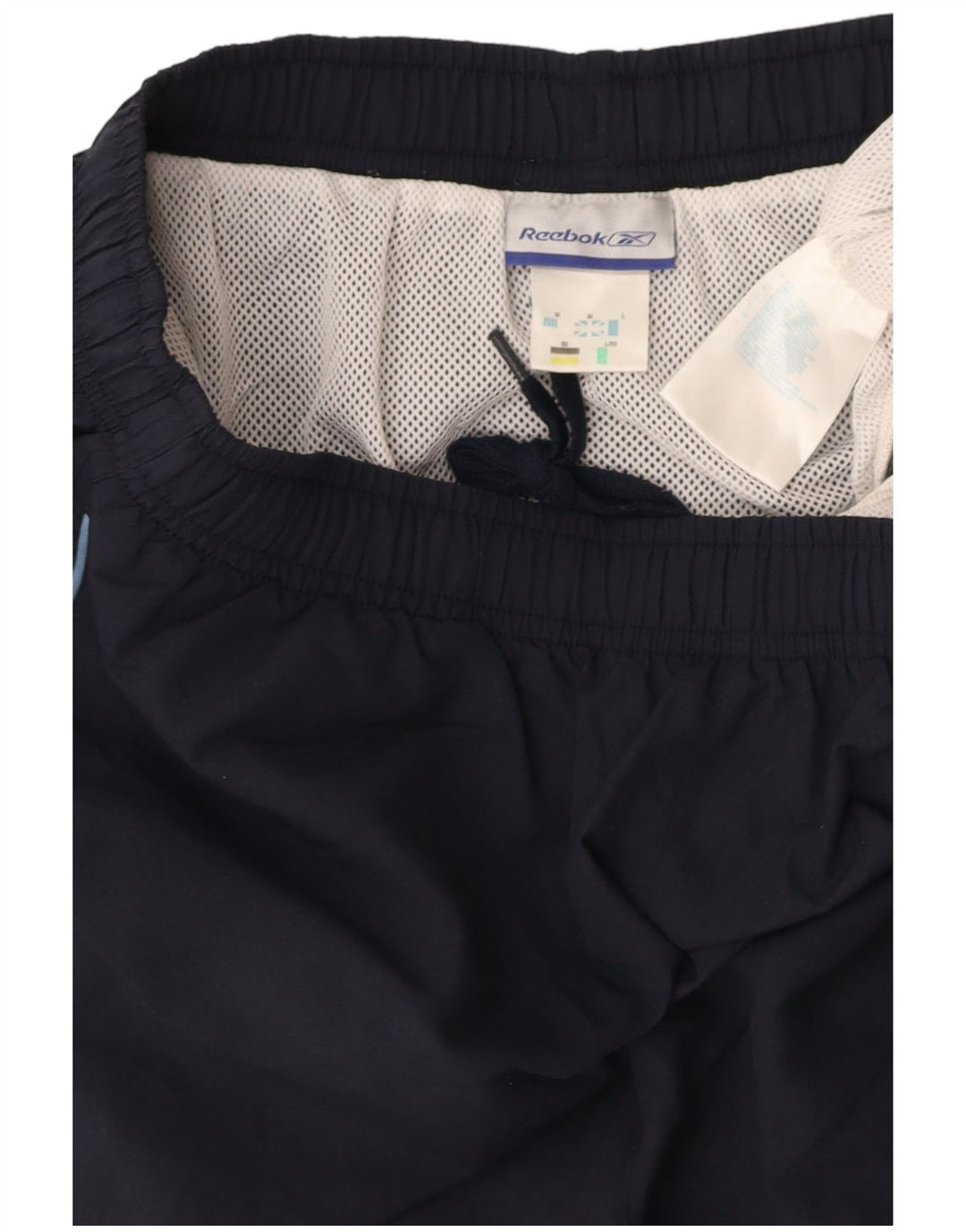 REEBOK Mens Sport Shorts Medium Navy Blue Polyester