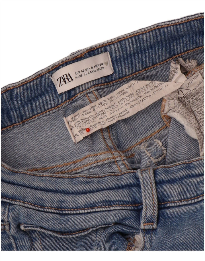 Zara Γυναικείο Tapered Jeans EU 40 Medium W30 L27 Blue Cotton