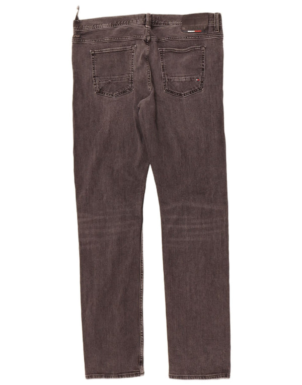 Tommy Hilfiger Mens Bleecker Slim Jeans W36 L34 Γκρι βαμβακερό