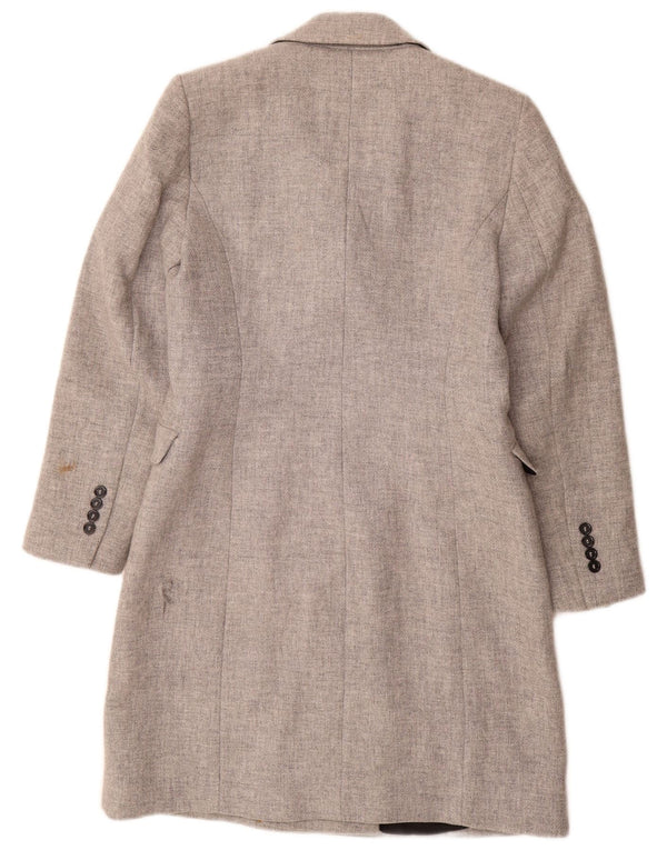Zara Γυναικείο Παλτό με διπλό στήθος UK 14 Medium Grey Wool