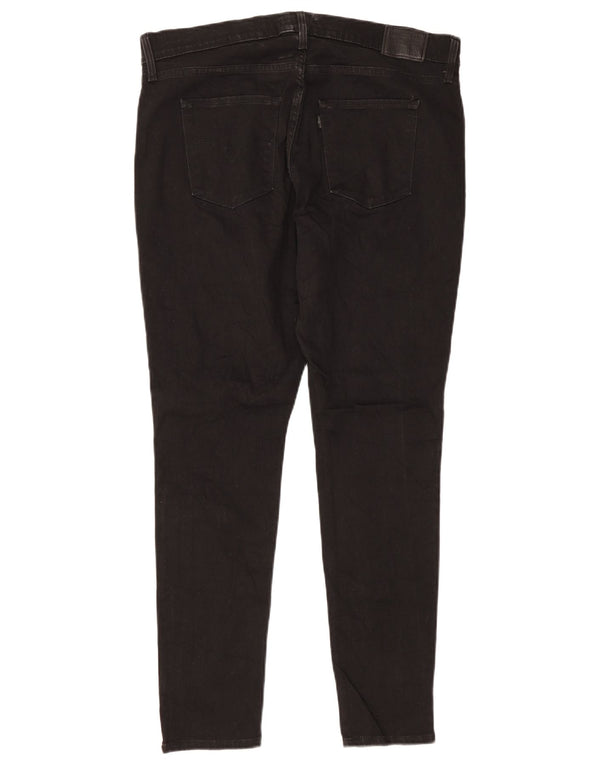 Levi's Womens 310 High Waist Shaping Skinny Jeans US 16 2XL W34 L30 Μαύρο