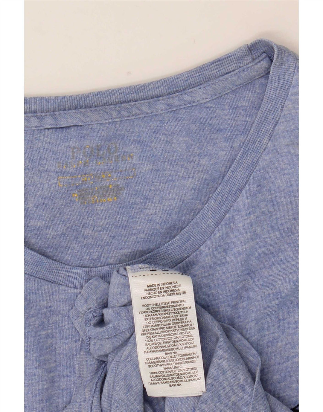Ανδρικό T-Shirt Polo Ralph Lauren Τοπ μεσαίο μπλε βαμβακερό