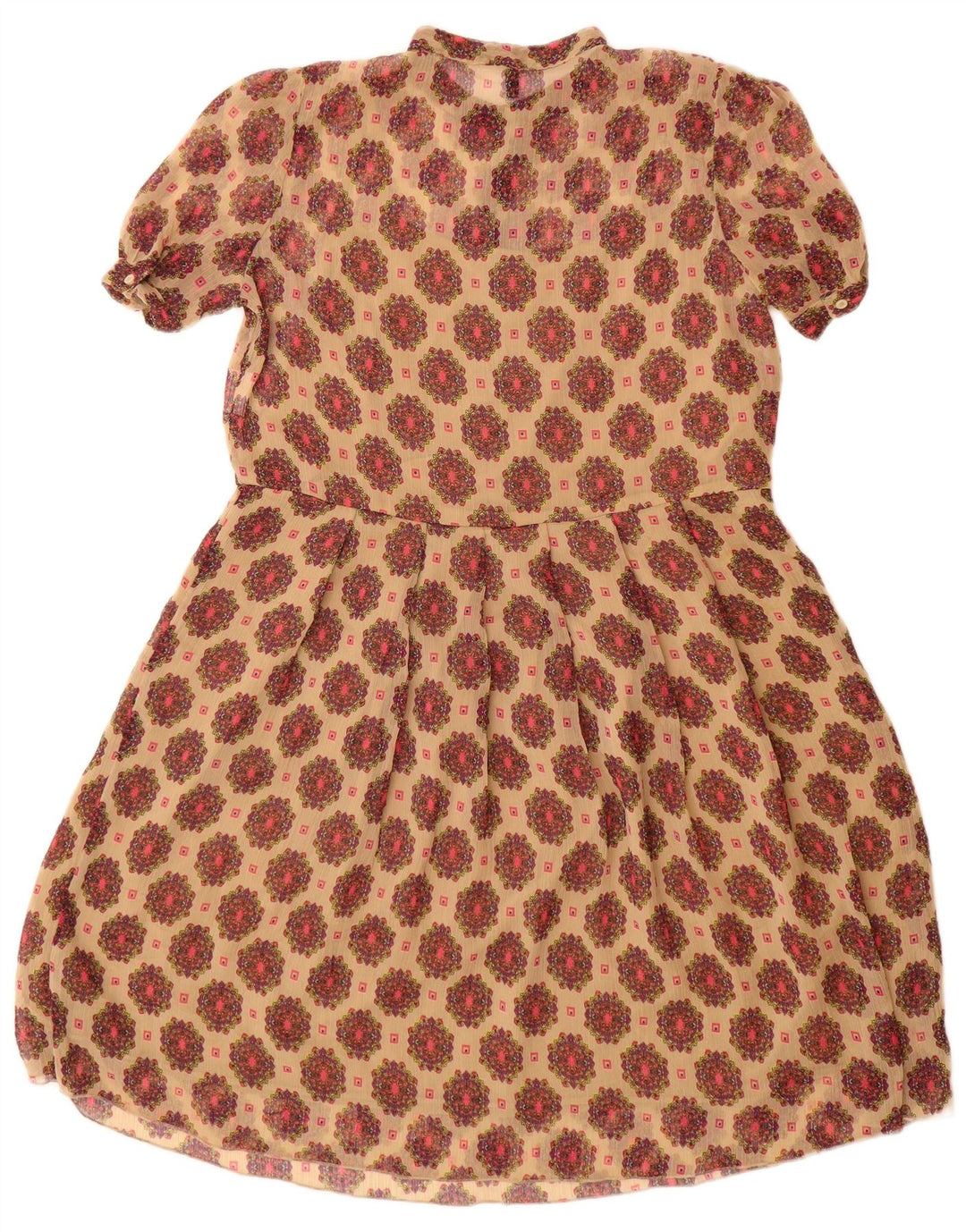 Γυναικείο φόρεμα Benetton A-Line UK 12 Medium Beige Floral