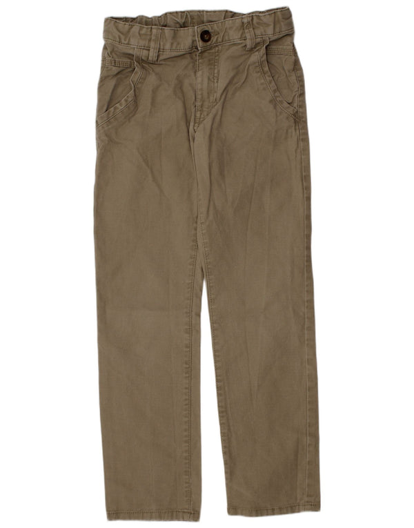 Benetton Boys ίσιο παντελόνι Chino 7-8 ετών Medium W24 L24 Khaki Cotton