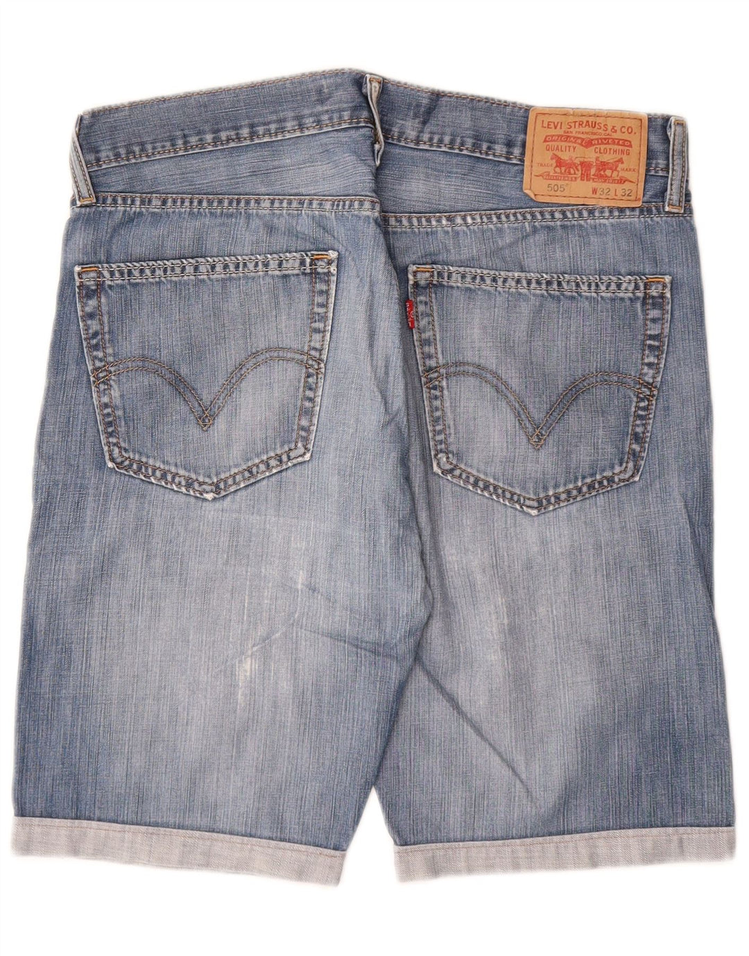 Ανδρικό τζιν σορτς Levi's 505 W32 μεσαίο μπλε βαμβακερό