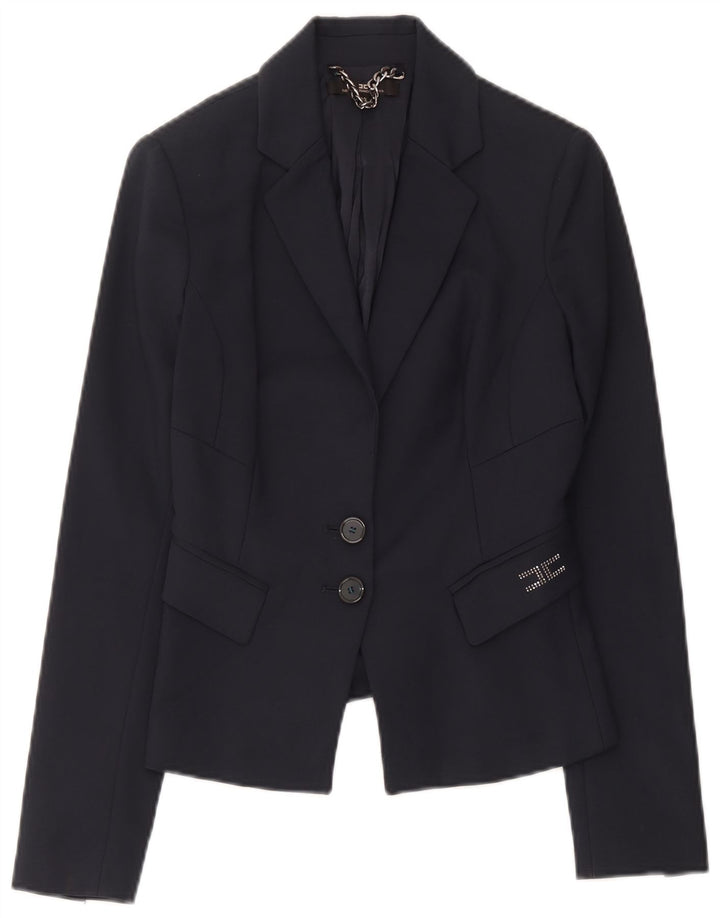 Elisabetta Franchi Γυναικείο σακάκι 2 κουμπιών σακάκι IT 42 Medium Navy Blue