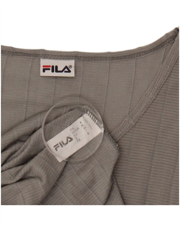Ανδρικό T-Shirt Fila Top XL Γκρι ριγέ βαμβακερό