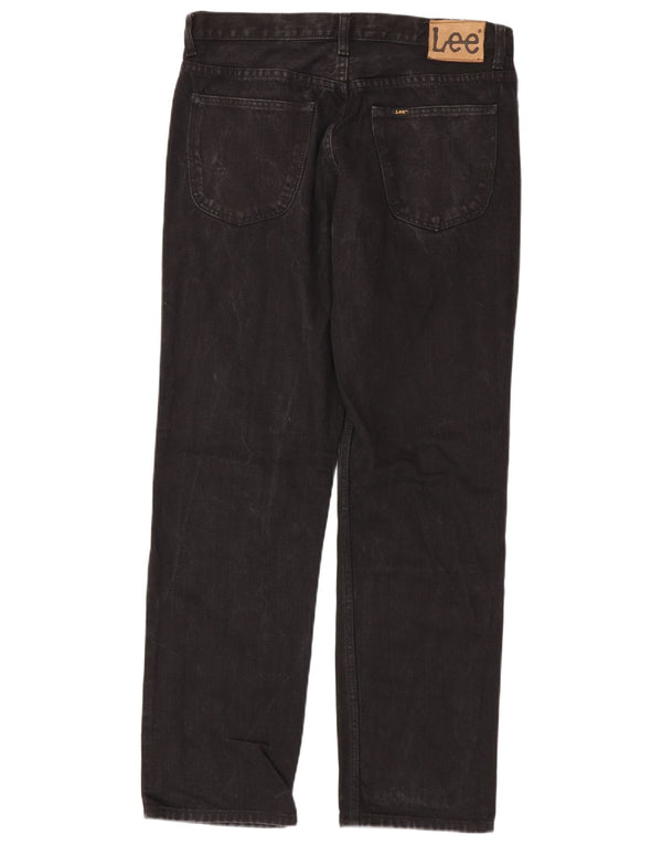 Lee Mens Brooklyn Straight Jeans W34 L32 Μαύρο βαμβακερό