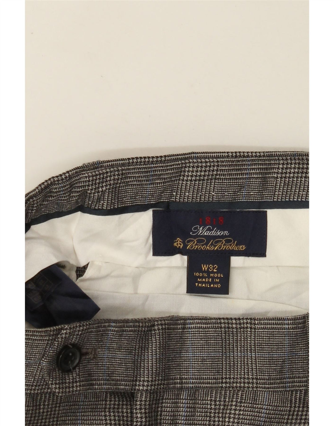 BROOKS BROTHERS Ανδρικό παντελόνι Madison Pegged Suit W32 L29 Grey Houndstooth