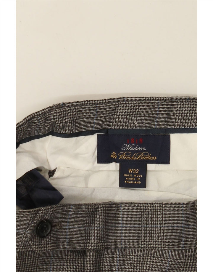 BROOKS BROTHERS Ανδρικό παντελόνι Madison Pegged Suit W32 L29 Grey Houndstooth