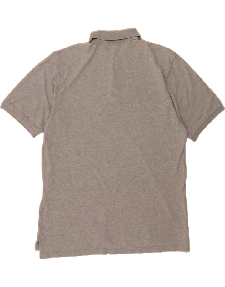 EDDIE BAUER Mens Tall Polo Shirt XL Grey Cotton Vintage Eddie Bauer and Second-Hand Eddie Bauer from Messina Hembry 