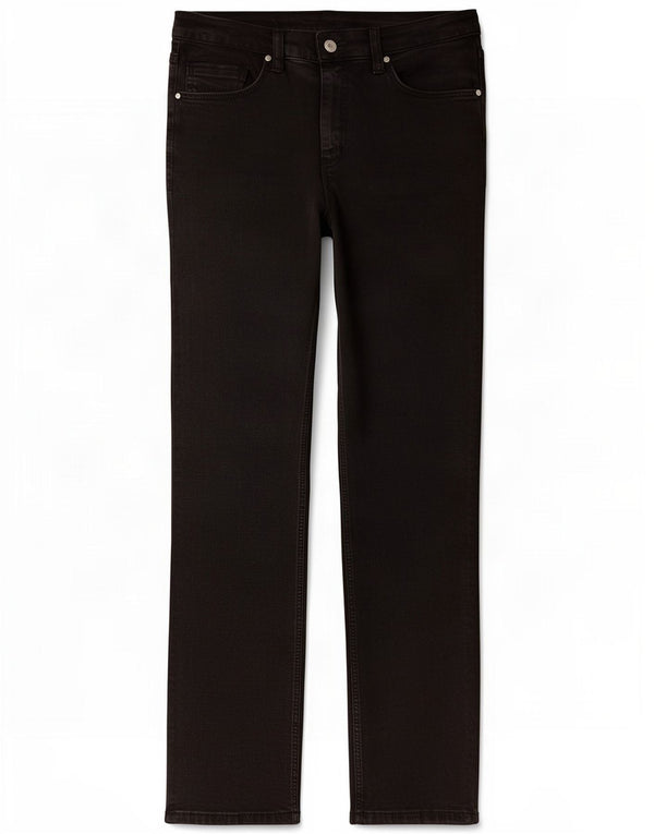 Marks & Spencer Γυναικεία Sienna Straight Jeans UK 12 Medium W30 L28 Black