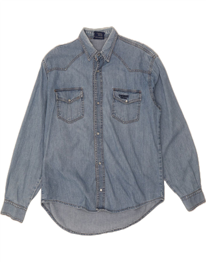 CHIEMSEE Mens Denim Shirt Large Blue Cotton Vintage Chiemsee and Second-Hand Chiemsee from Messina Hembry 
