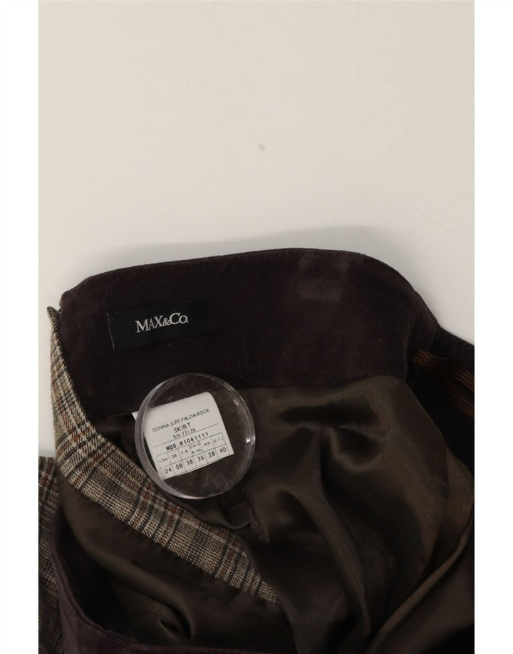 Max & Co. Γυναικεία μίνι φούστα UK 8 Small W28 Brown Check