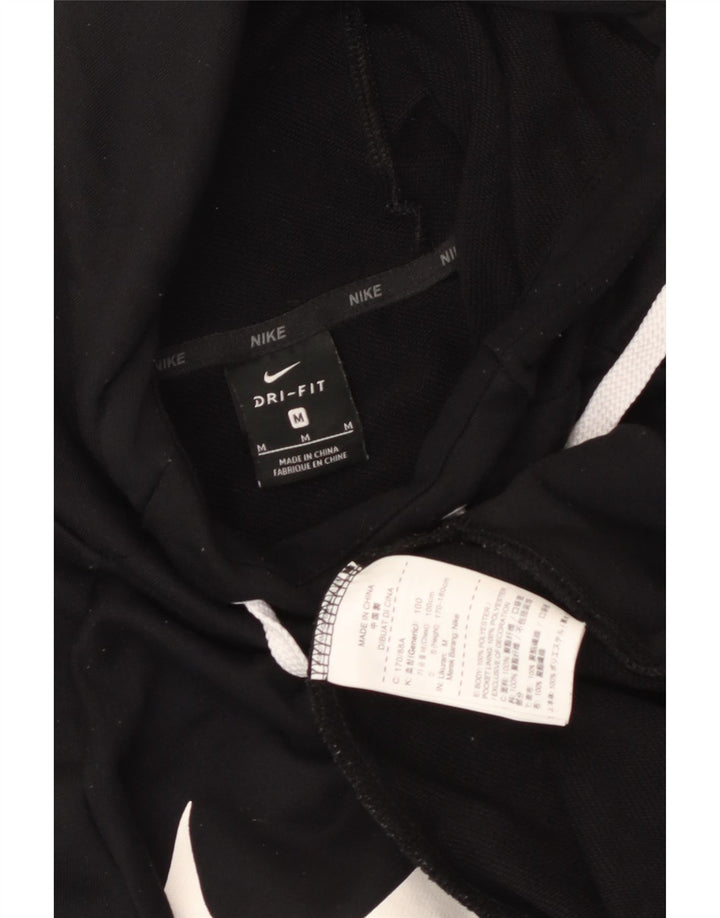 Nike Mens Dri Fit Graphic Hoodie Jumper Μεσαίο μαύρο πολυεστέρα