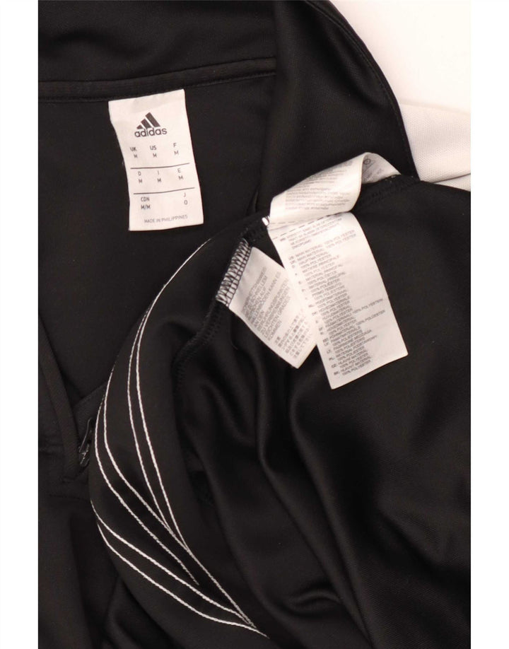 Ανδρικό λουκάκι με φερμουάρ Climalite της Adidas με μακρυμάνικο μεσαίο μαύρο χρώμα