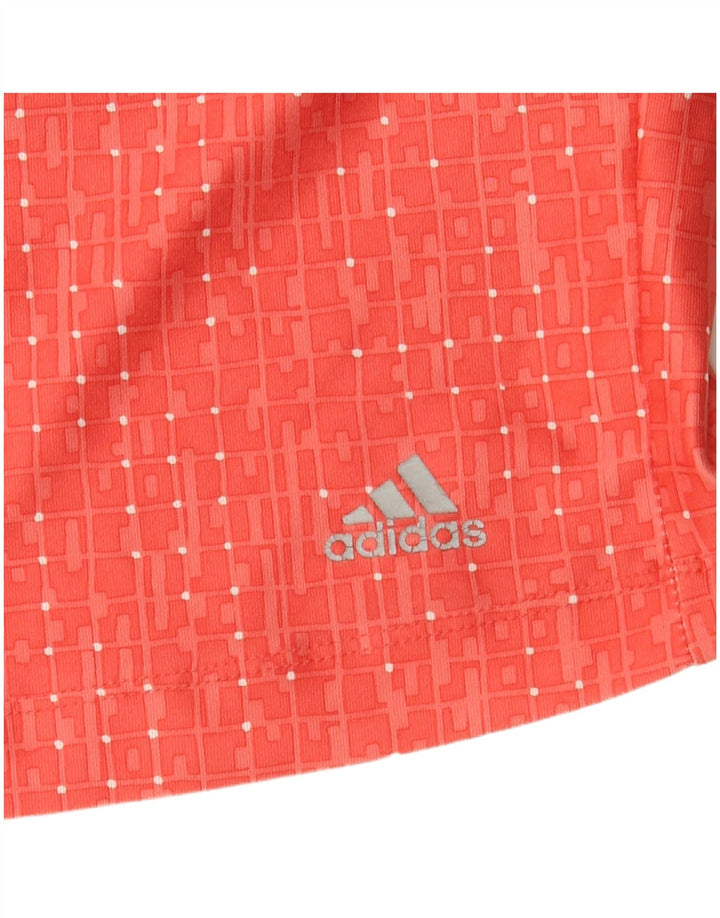 Adidas Γυναικείο γιλέκο Crop Top UK 8 Small Red Check