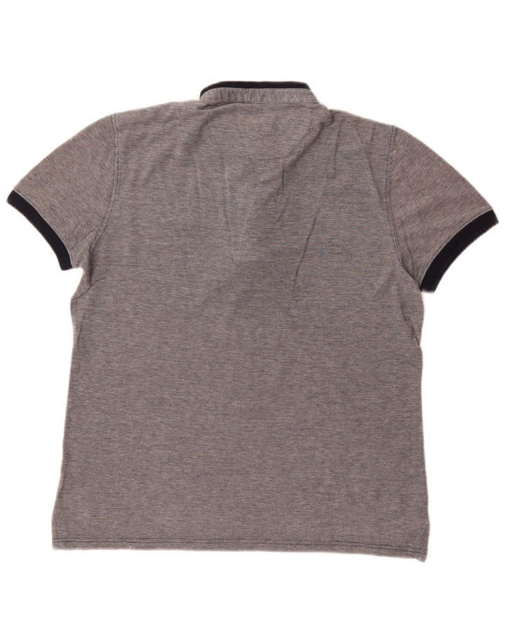 Ανδρικό μπλουζάκι πόλο Massimo Dutti με μεσαίο γκρι φλιτζάνι