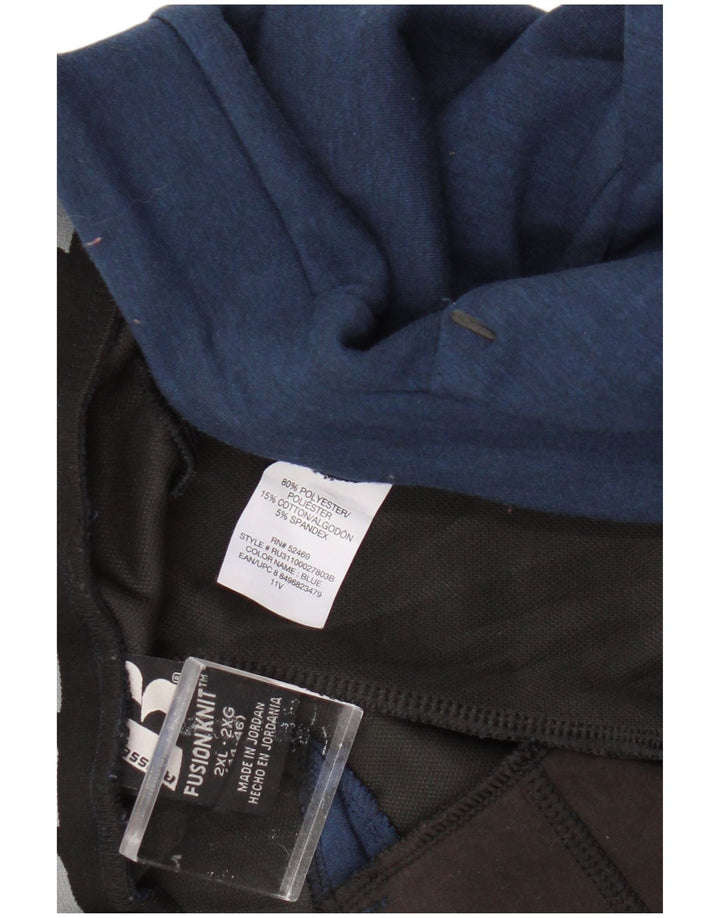 Russell αθλητική ανδρική φόρμα παντελόνι Joggers 2XL Navy Blue Polyester