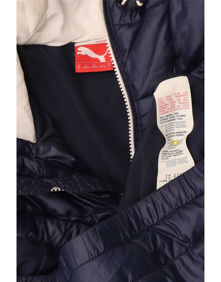 Ανδρικό μπουφάν Puma με κουκούλα UK 38 Medium Navy Blue Polyester