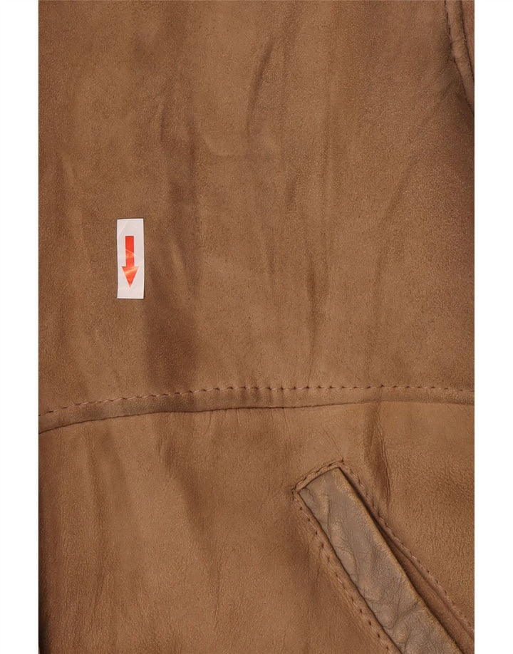 Vintage Γυναικείο Shearling Jacket IT 44 Medium Beige Shearling