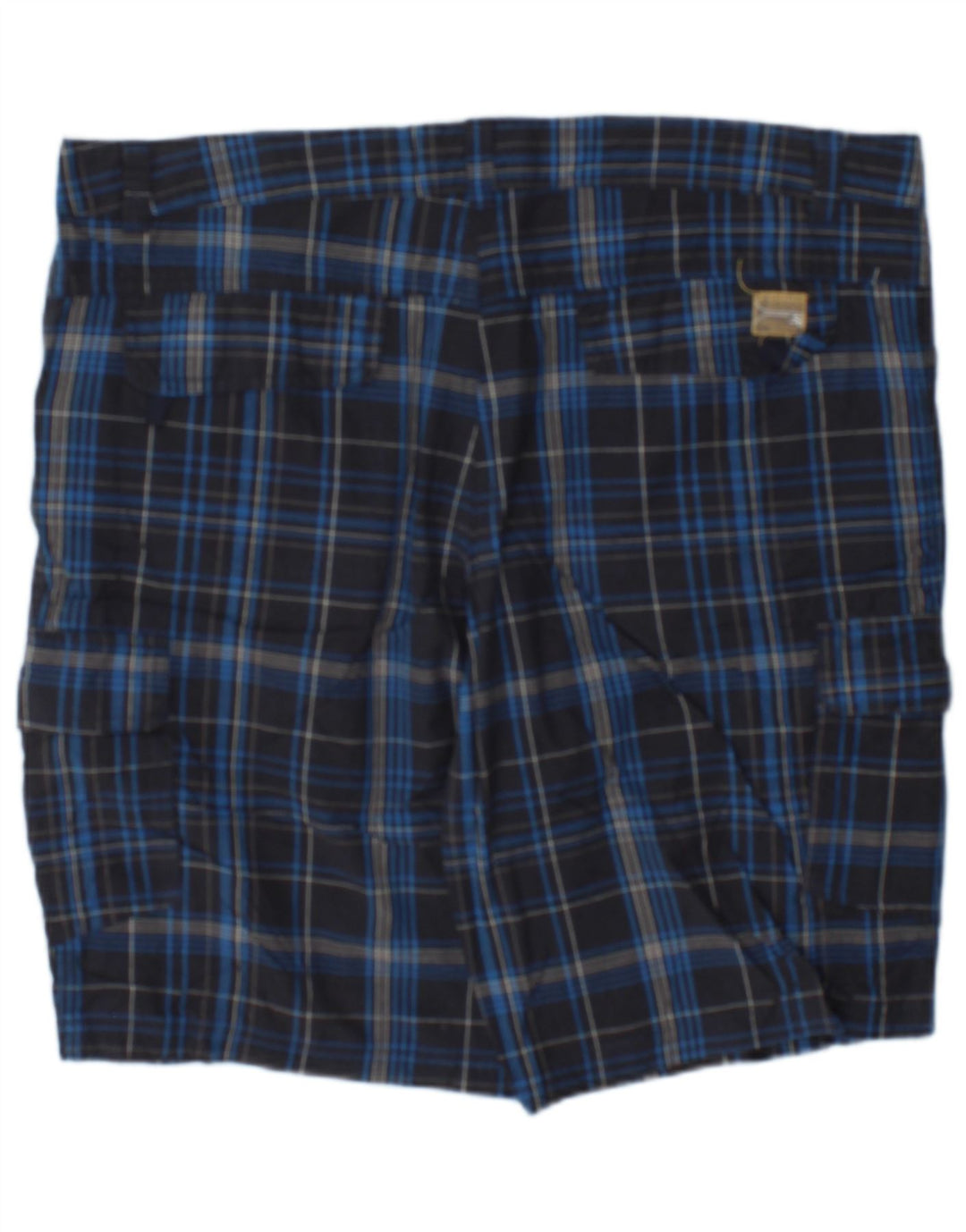 Brugi Ανδρικό σορτς Cargo IT 52 XL W36 Navy Blue Check Cotton
